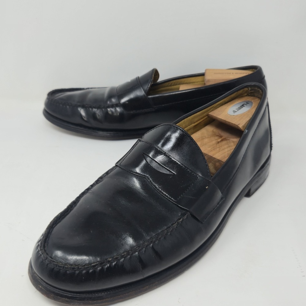 Brooks Brothers Mens Black Leather Penny Loafers Size 12 D Slip On Dress Shoes - Picture 10 of 16